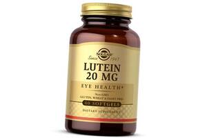 Лютеин, Lutein 20, Solgar 60 гелкапс (72313026)