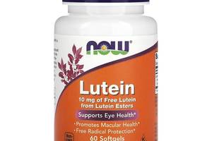Лютеин Now Foods Lutein 10 mg 60 Softgels