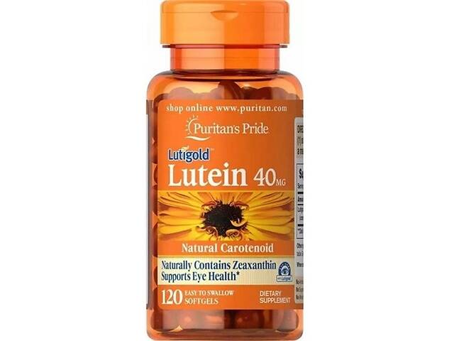 Лютеин Puritan's Pride Lutein 40 mg with Zeaxanthin 120 Softgels