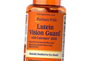 Лютеин с Зеаксантином и Цинком Lutein Blue Light Vision Guard Puritan's Pride 30гелкапс (72367048)