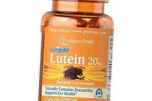 Лютеин и Зеаксантин, Lutein 20 with Zeaxanthin, Puritan's Pride 60 (72367014)