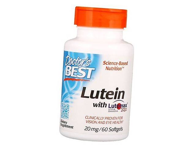 Лютеин и Зеаксантин, Lutein with Lutemax, Doctor's Best 60 (72327007)