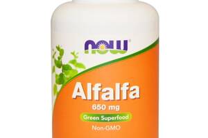Люцерна Alfalfa Now Foods 650 мг 250 таблеток