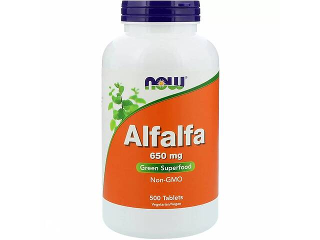 Люцерна NOW Foods Alfalfa 650 mg 500 Tabs