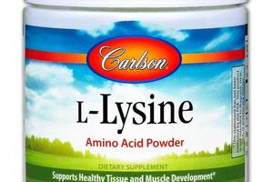 Лизин Carlson Labs L-Lysine Amino Acid Powder 3.53 oz 100 g /83 servings/