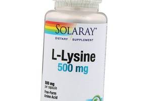 Лизин L-Lysine 500 Solaray 60вегкапс (27411003)