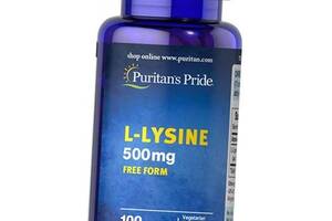 Лизин Puritan's Pride L-Lysine 500 Caplet 100 каплет (27367018)