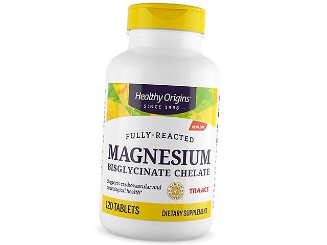 Магний бисглицинат хелат Healthy Origins Magnesium Bisglycinate Chelate Tabs 120 таб (36354054)