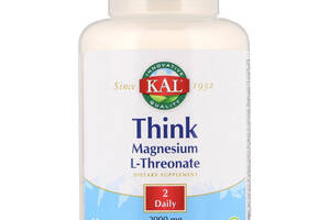 Магний L-треонат Magnesium L-Threonate KAL для мозга 2000 мг 60 таблеток