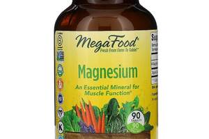 Магний, Magnesium, MegaFood, 90 таблеток