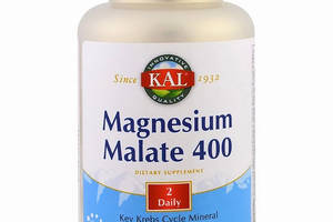 Магний Малат, Magnesium Malate, KAL, 400 мг, 90 таблеток