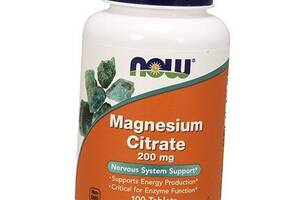 Магний Цитрат Magnesium Citrate 200 Now Foods 100таб (36128082)