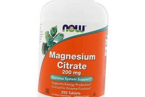 Магний Цитрат Magnesium Citrate 200 Now Foods 250таб (36128082)