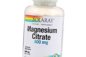 Магній Цитрат, Magnesium Citrate 400, Solaray 180вегкапс (36411017)