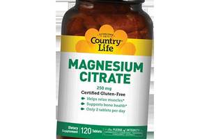 Магний Цитрат Magnesium Citrate Country Life 120таб (36124061)