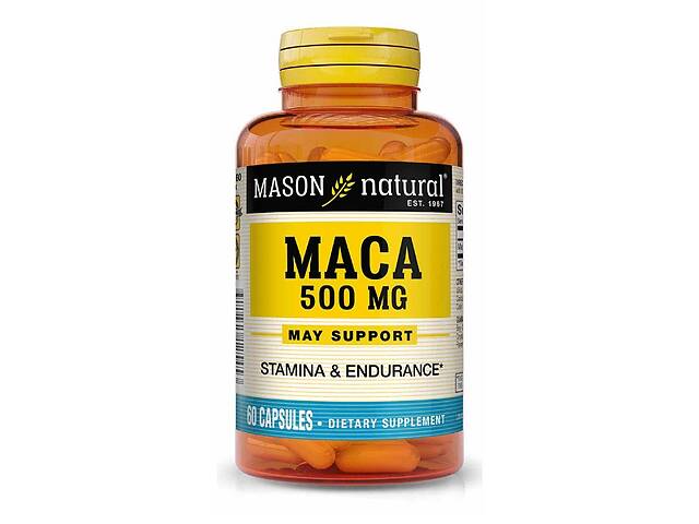 Мака Mason Natural Maca 500 mg 60 Caps