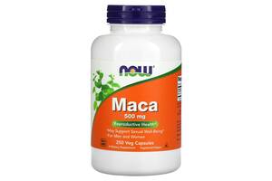 Мака NOW Foods Maca 500 mg 250 Veg Caps