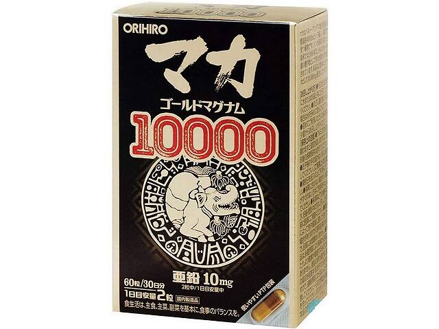 Мака Orihiro Maca Gold Magnum 10000 385 mg 60 Caps