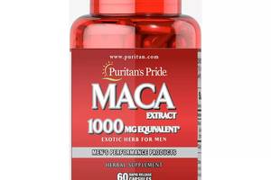 Мака Puritan's Pride Maca Exotic Herb for Men 1000 mg 60 Caps PTP-52984