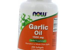 Масло чеснока Garlic Oil 1500 Now Foods 250гелкапс (71128035)