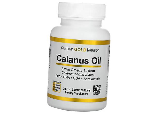 Масло калануса Calanus Oil 500 California Gold Nutrition 30гелкапс (67427009)