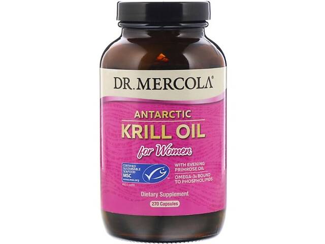 Масло криля Dr. Mercola Antarctic Krill Oil for Women 270 Caps MCL-01029