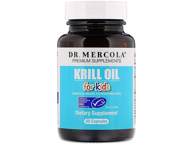 Масло криля Dr. Mercola Kids' Krill Oil 60 Caps