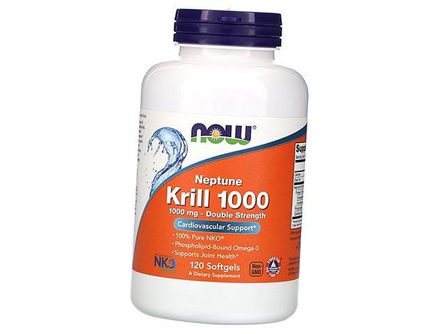 Масло криля Neptune Krill Oil 1000 Now Foods 120гелкапс (67128015)