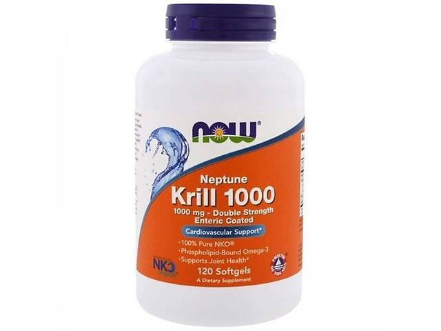 Масло криля NOW Foods Neptune Krill Oil 1000 mg 120 Softgels