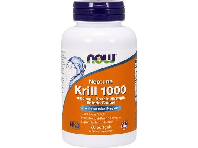 Масло криля NOW Foods Neptune Krill Oil 1000 mg 60 Softgels