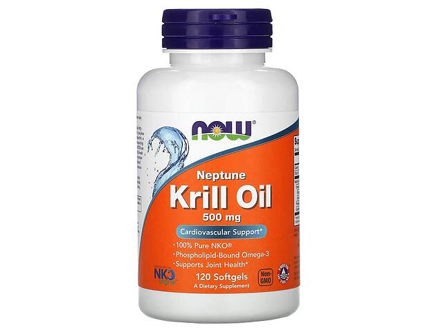 Масло криля NOW Foods Neptune Krill Oil 500 mg 120 Softgels