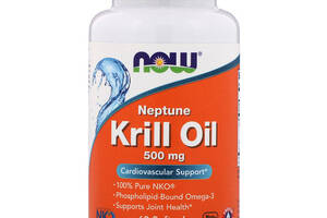 Масло криля NOW Foods Neptune Krill Oil 500 mg 60 Softgels NOW-01625