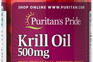 Масло криля Puritan's Pride Krill Oil 500 mg 30 Softgels