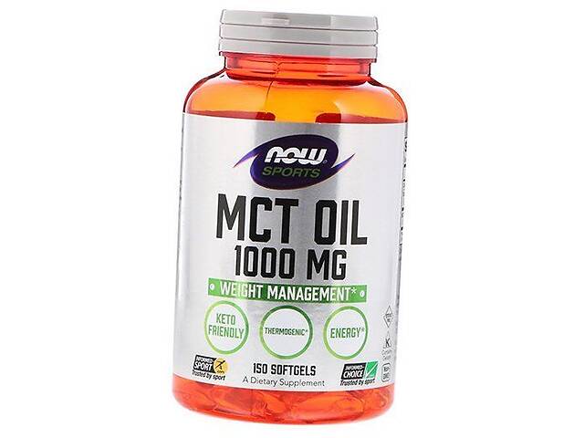 Масло МСТ MCT Oil 1000 Now Foods 150гелкапс (74128001)