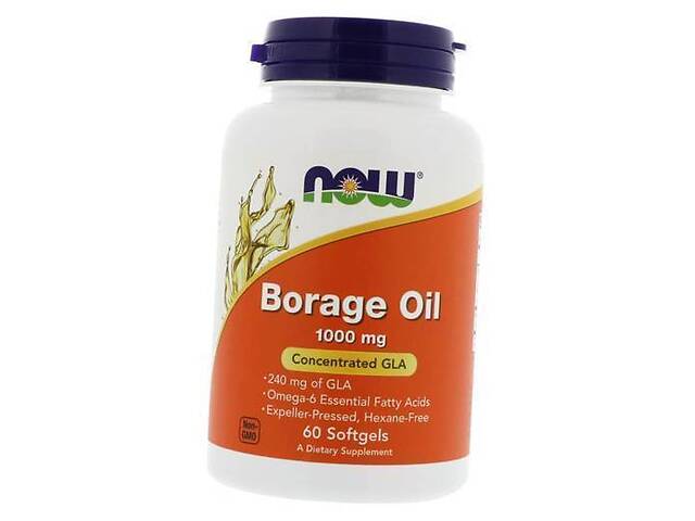 Масло огуречника (бурачника) Borage Oil 1000 Now Foods 60гелкапс (67128014)