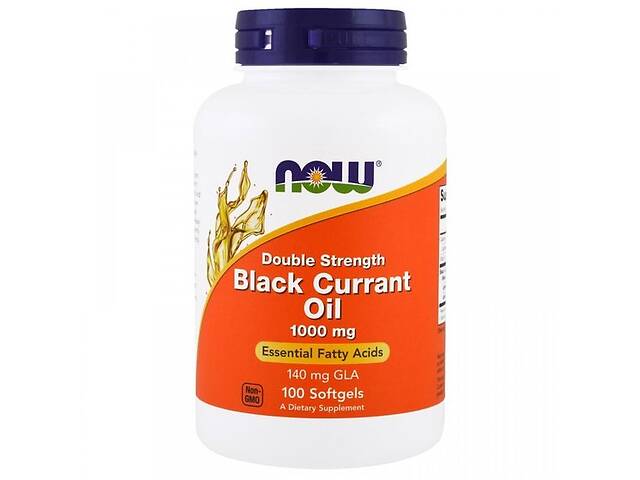 Масло огуречника NOW Foods Black Currant Oil 1000 mg 100 Softgels
