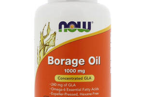 Масло огуречника Now Foods Borage Oil 1000 мг 60 мягких желатиновых капсул