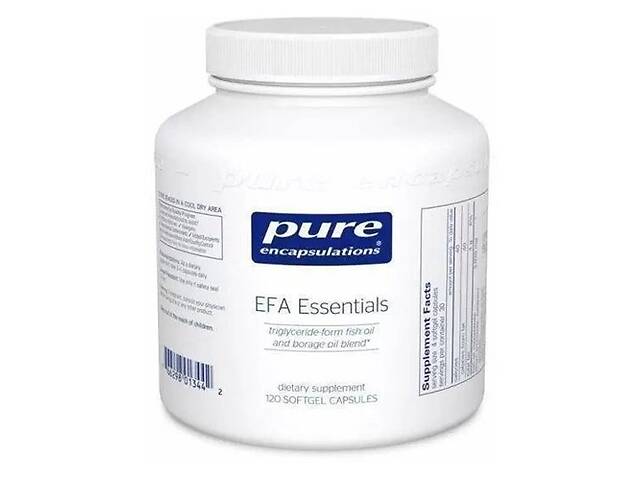 Масло огуречника Pure Encapsulations EFA Essentials 120 Caps