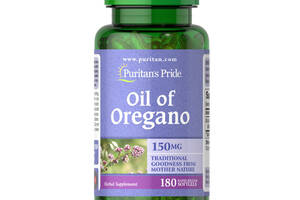 Масло Орегано Puritan's Pride Oil of Oregano Extract 150 mg 180 Caps