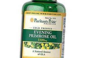 Масло Примулы Вечерней, Evening Primrose Oil with GLA 1300, Puritan's Pride 120 (71367014)