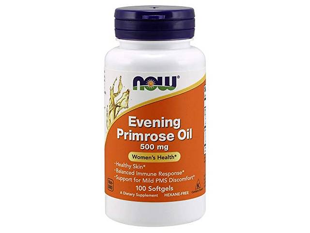 Масло вечерней примулы Evening Primrose Oil Now Foods 500 мг 100 капсул