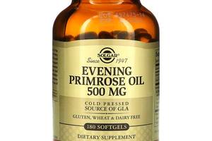 Масло вечерней примулы (Evening Primrose Oil) Solgar 500 мг 180 капсул