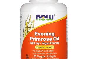 Масло вечерней примулы NOW Foods Evening Primrose Oil 1000 mg 90 Veg Caps