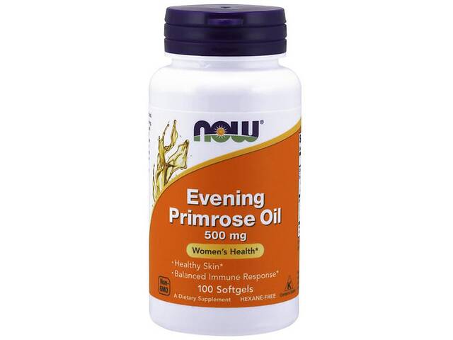 Масло вечерней примулы NOW Foods Evening Primrose Oil 500 mg 100 Softgels