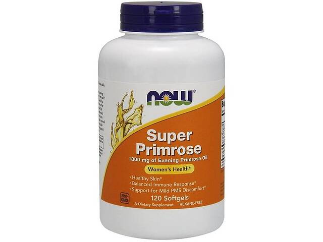 Масло вечерней примулы NOW Foods Super Primrose 1300 mg 120 Softgels