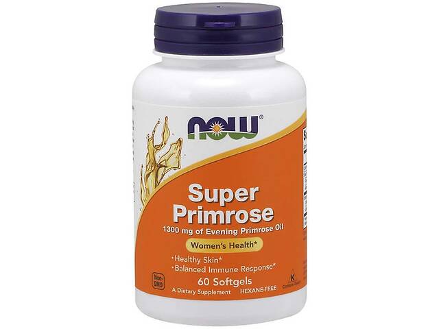 Масло вечерней примулы NOW Foods Super Primrose 1300 mg 60 Softgels