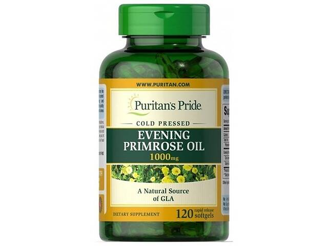 Масло вечерней примулы Puritan's Pride Cod Liver Oil 1000 mg 120 Softgels