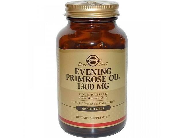 Масло вечерней примулы Solgar Evening Primrose Oil 1300 mg 60 Softgels