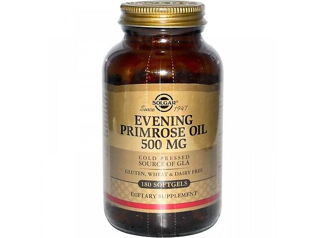 Масло вечерней примулы Solgar Evening Primrose Oil 500 mg 180 Softgels