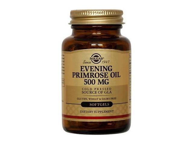 Масло вечерней примулы Solgar Evening Primrose Oil 500 mg 90 Softgels